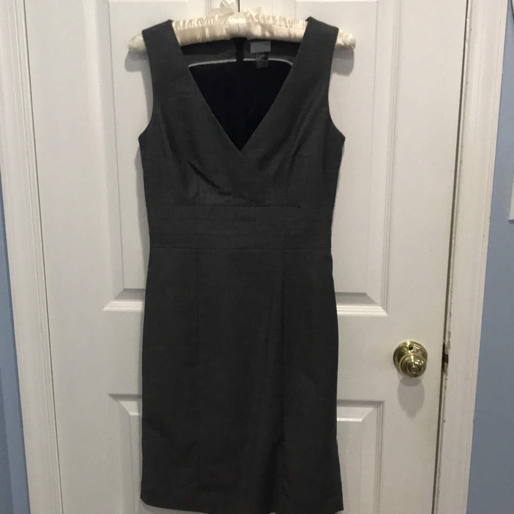 Grey garbardine-like dress